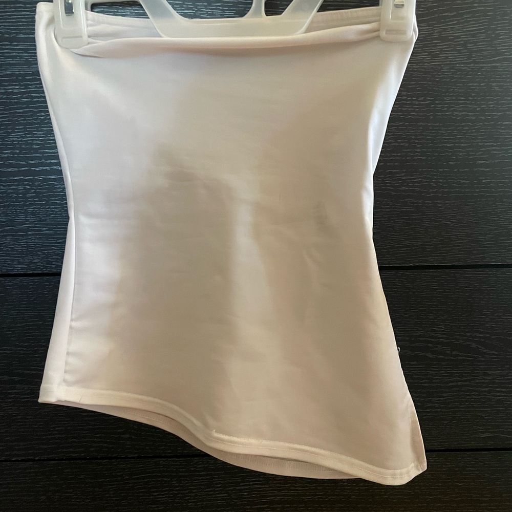 Cream Strapless Top